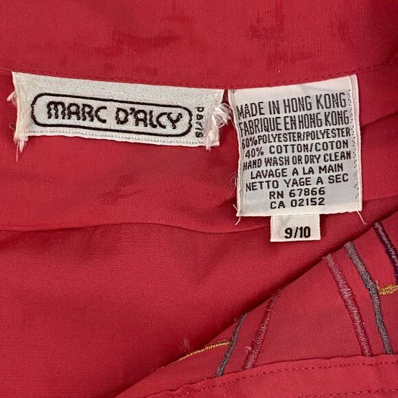 VINTAGE Marc D'Alcy Balloon Sleeve Blouse - Picture 6 of 9